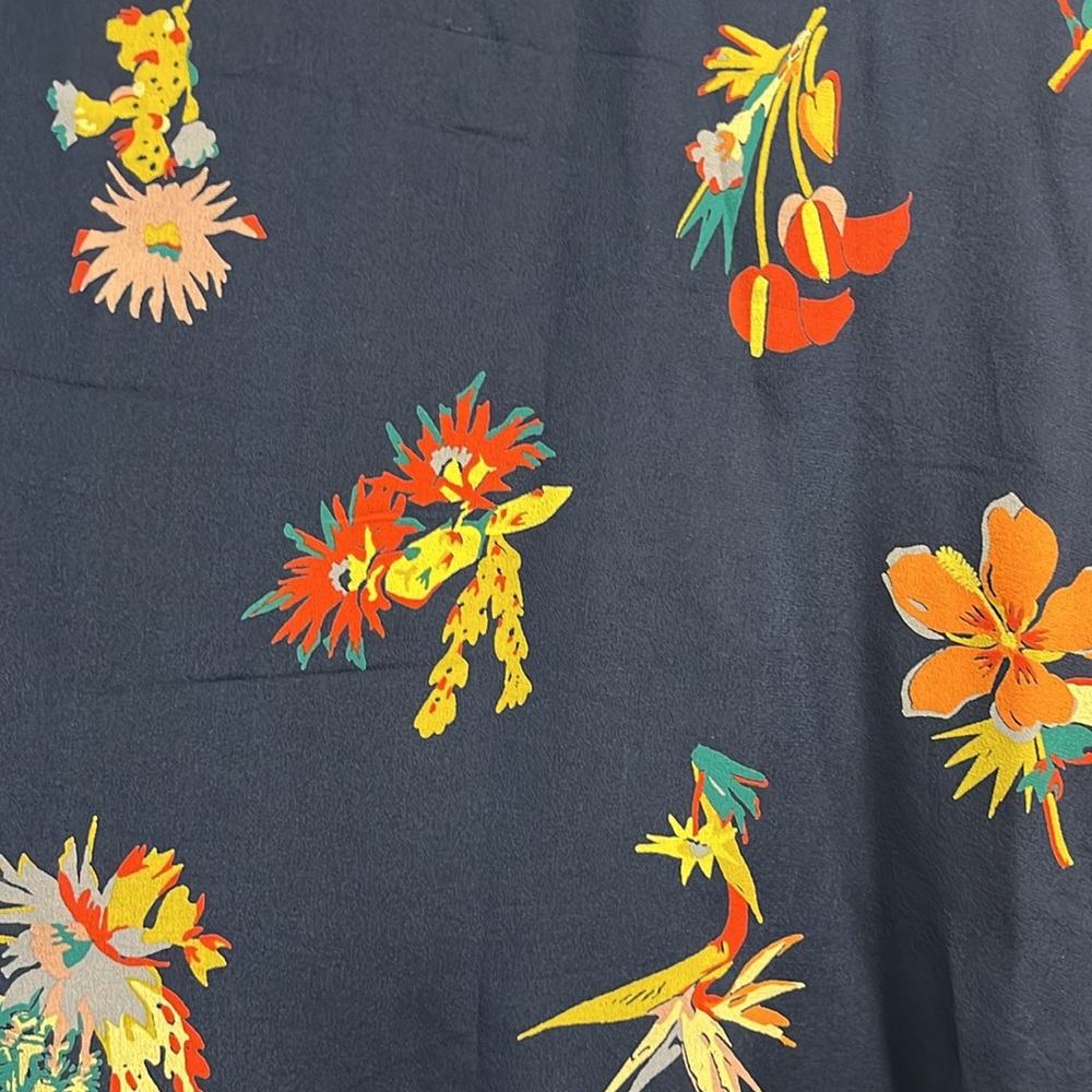 J. Crew Blue Floral A-Line Skirt - Picture 2 of 4